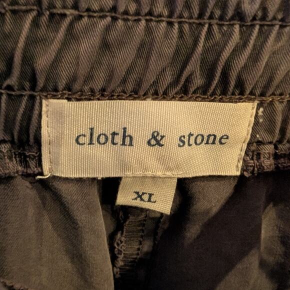 Cloth & Stone Anthropologie Tencel Jogger Trouser Washed Gray Relaxed XL - Picture 5 of 9